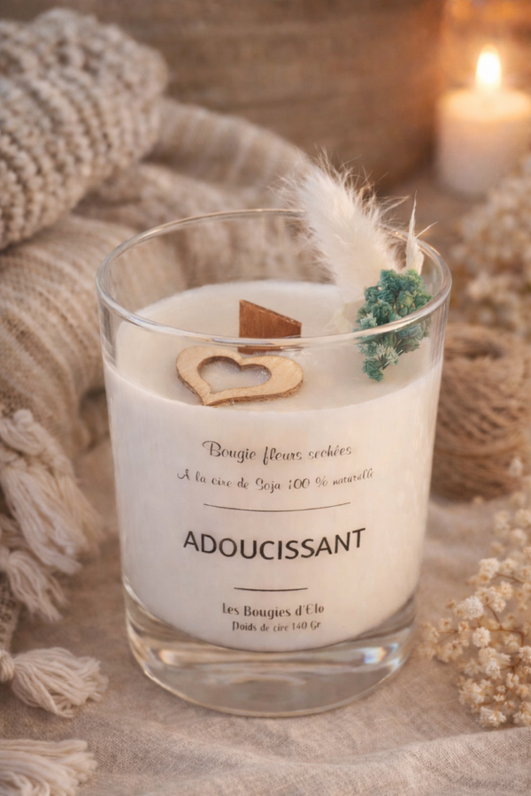 Bougies fleurie Adoucissant