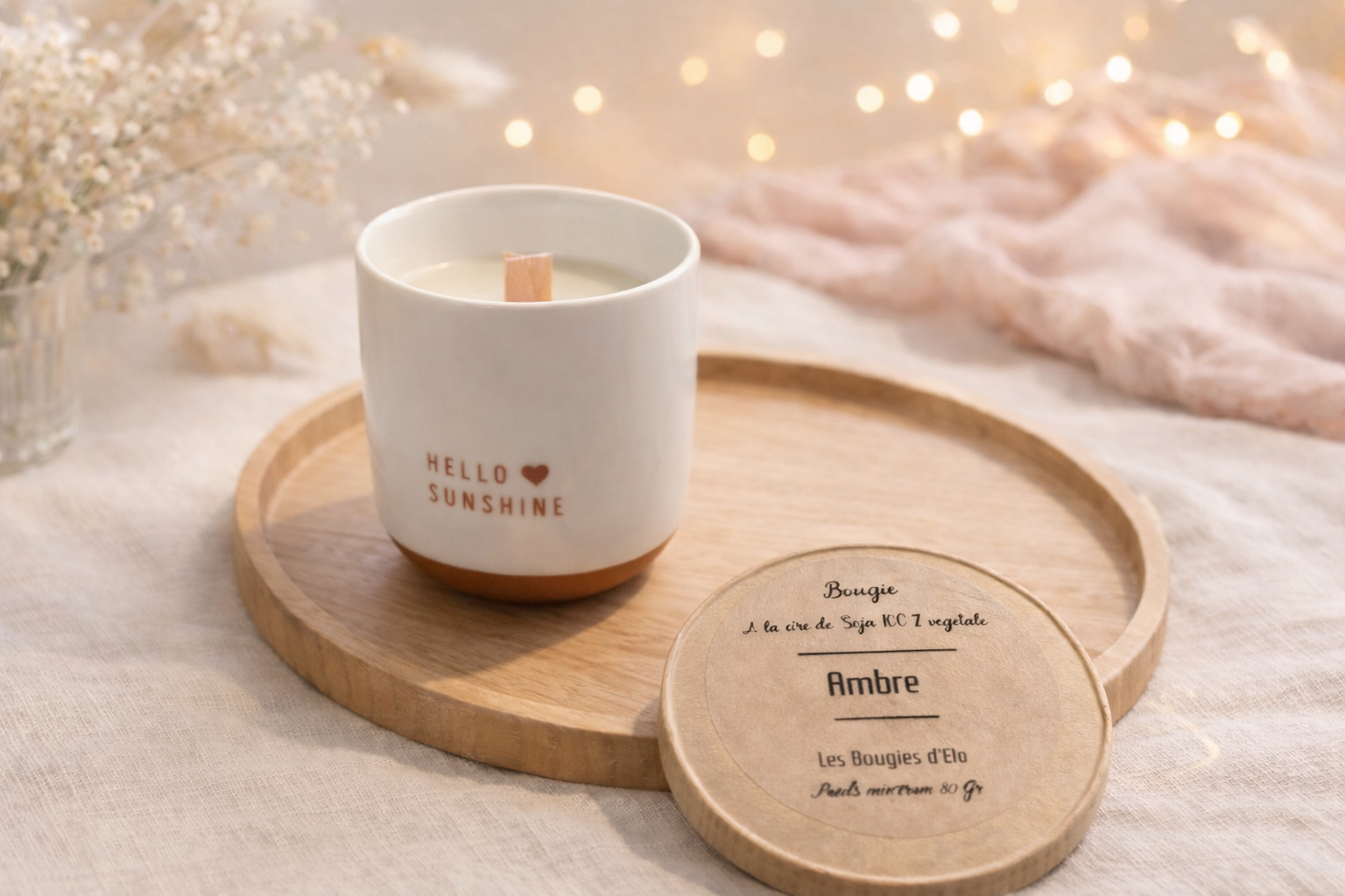 Bougie HELLO SUNSHINE Ambre