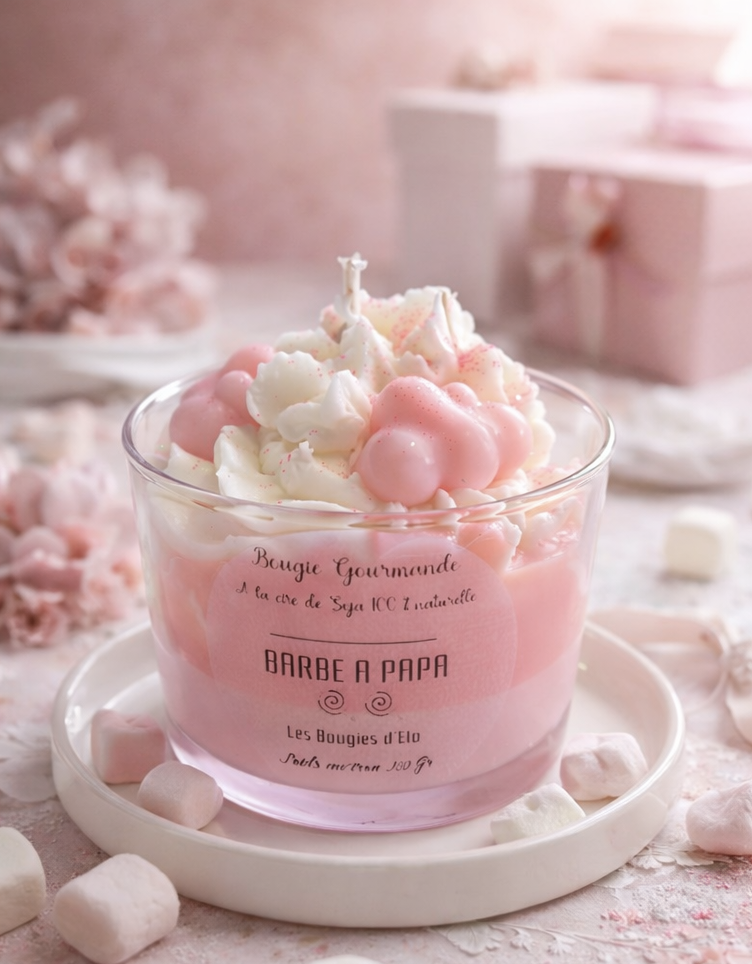 Bougie Gourmande BARBE À PAPA