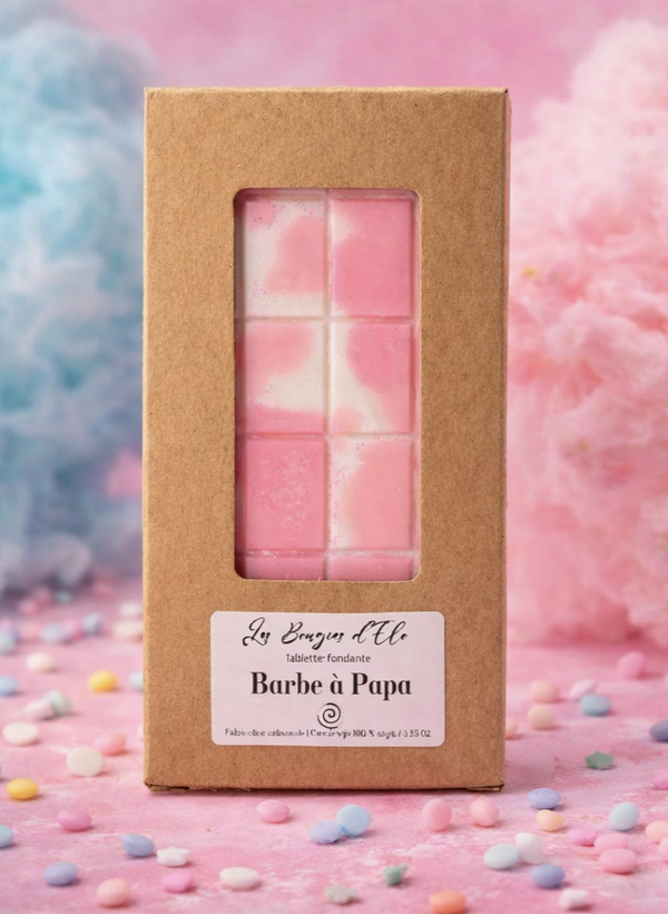 Tablette fondante Barbe à Papa