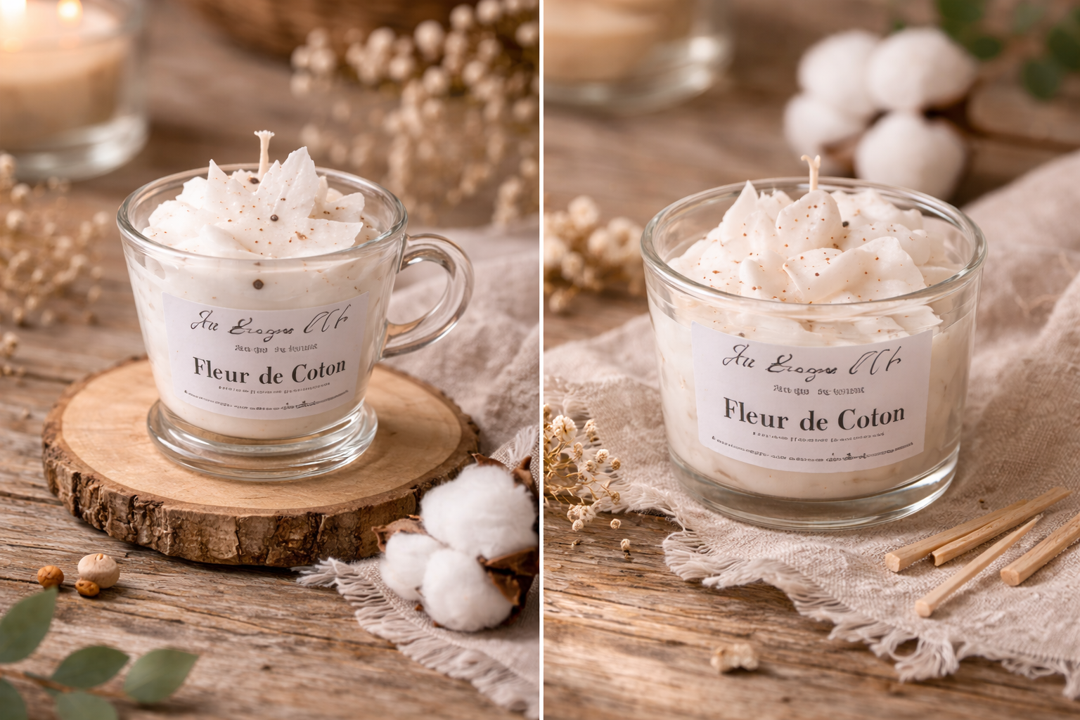 Bougie Gourmande FLEUR DE COTON