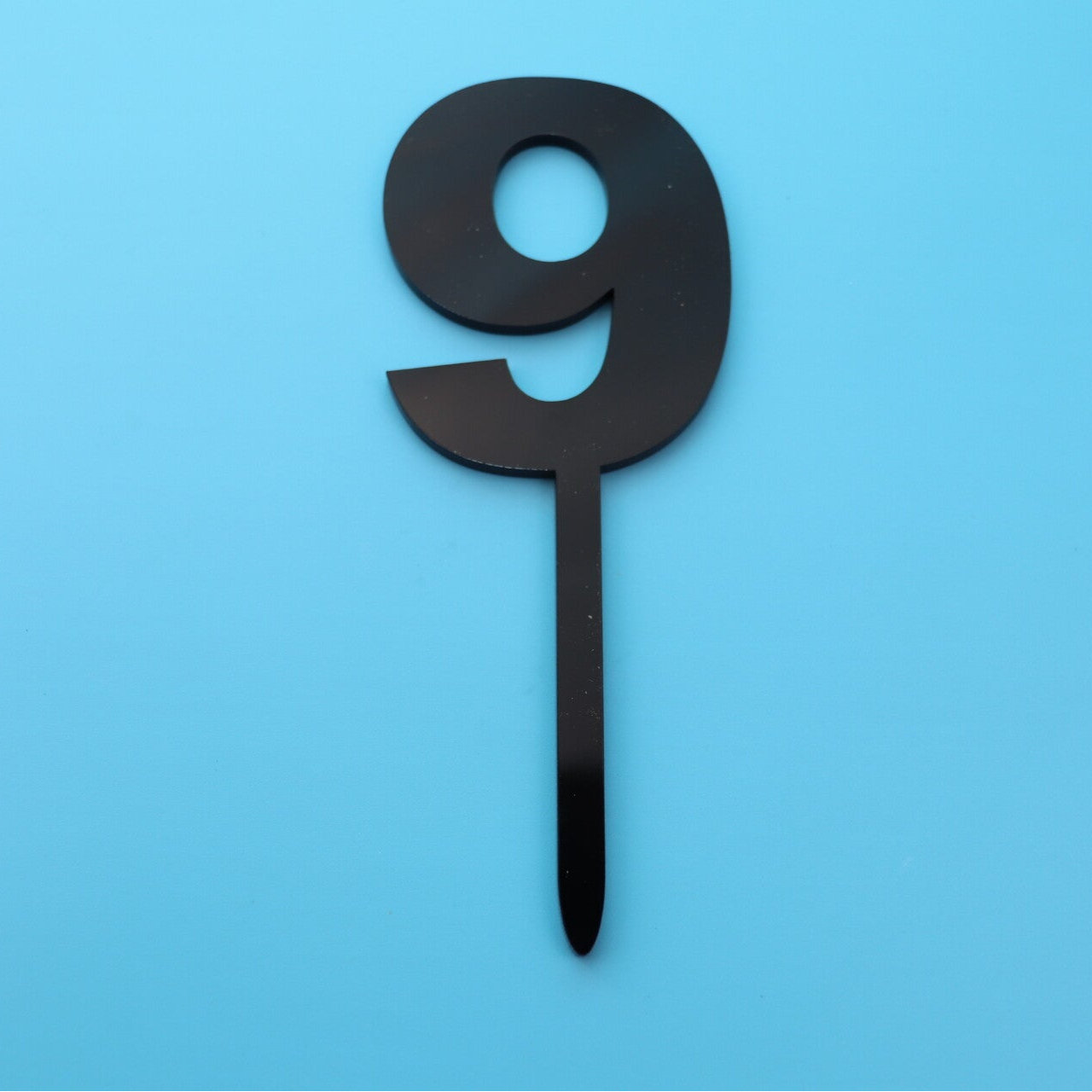 Acrylic Number Cake Topper / Number Cake Charm –70mm x 70mm Ariel