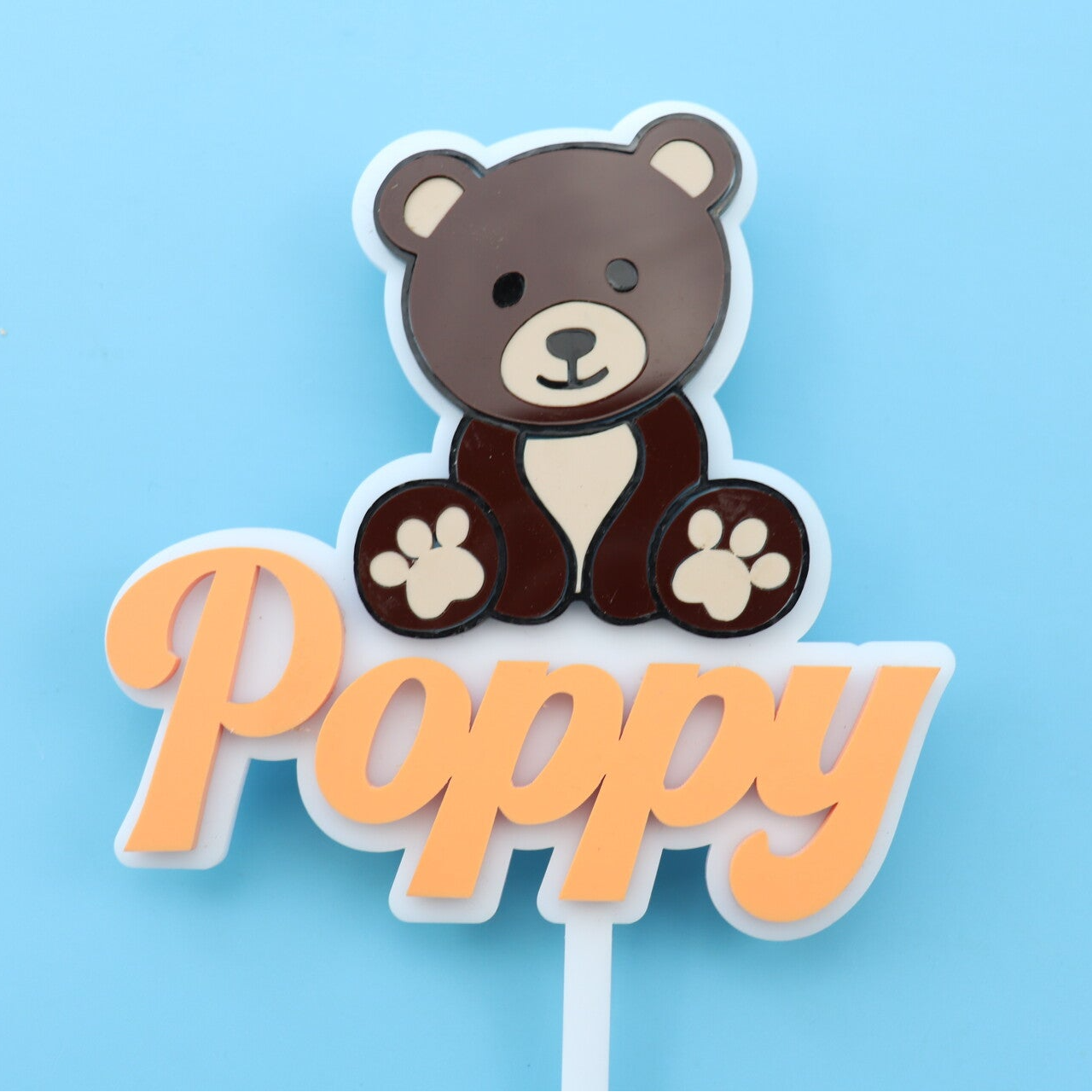 Personalised Teddy Bear Cake Topper