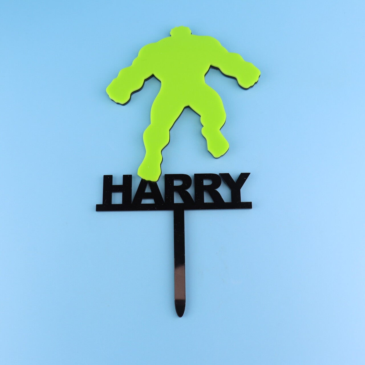Incredible Superhero Silhouette Cake Topper