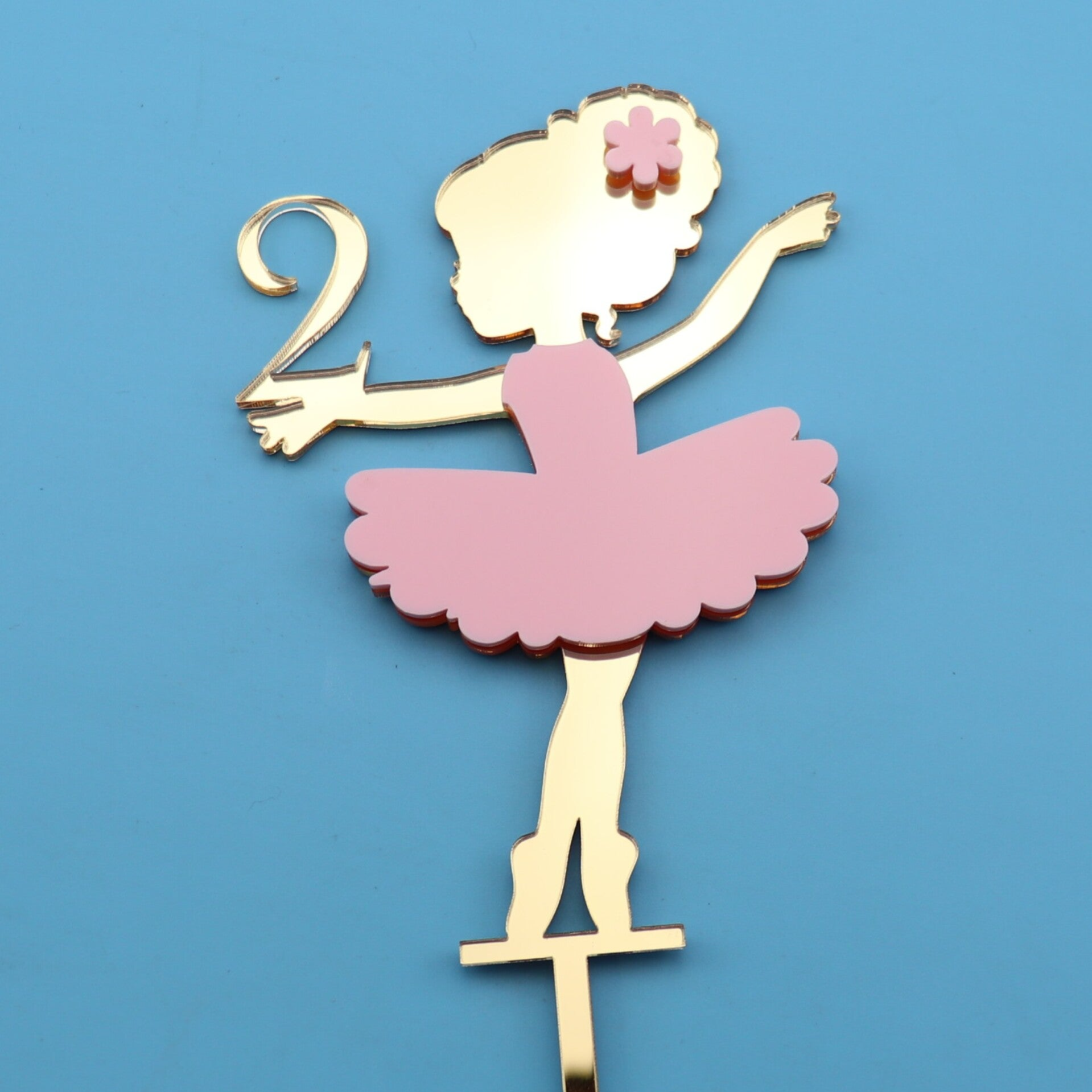Personalised  Age Dancing Ballerina Cake Topper