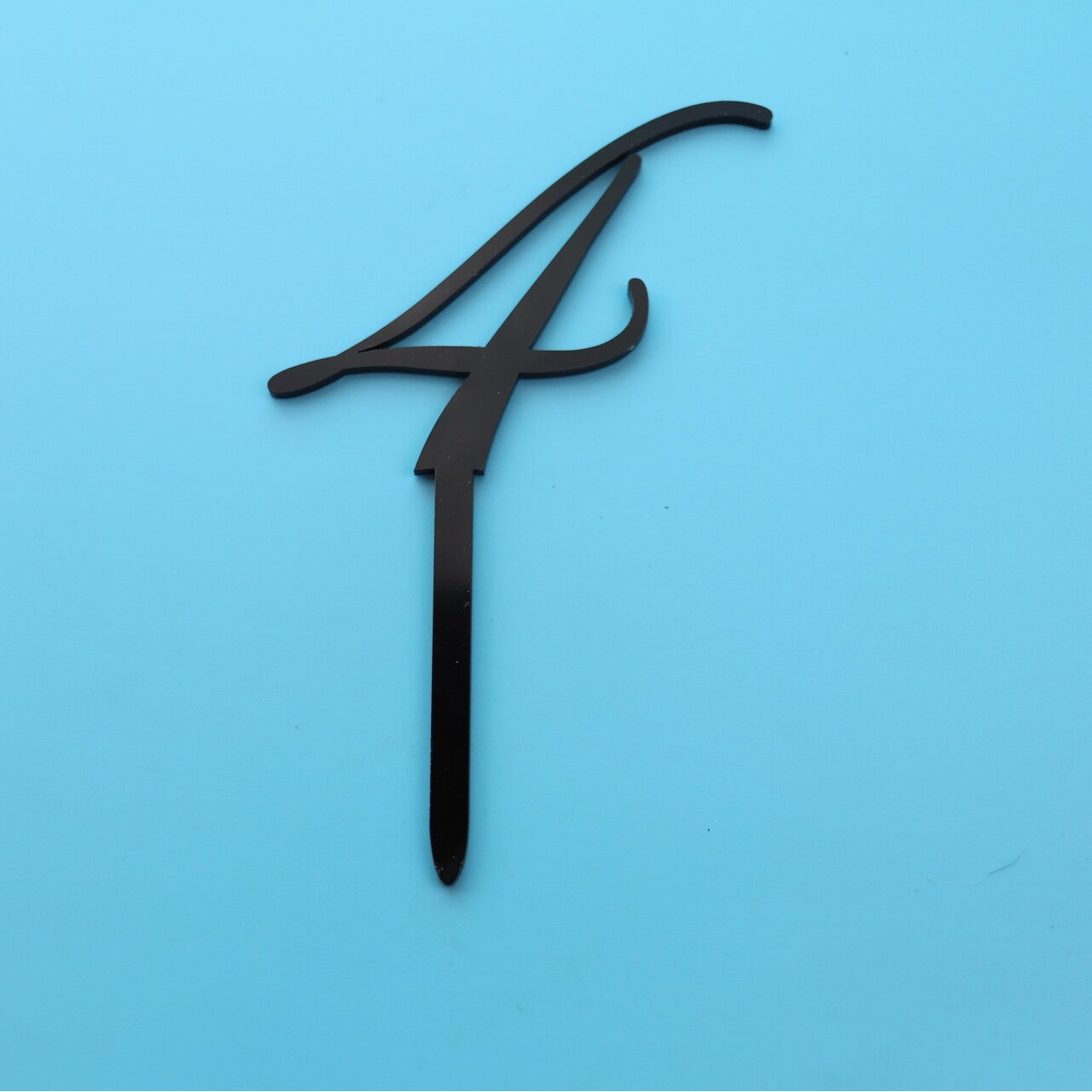 Acrylic Number Cake Topper / Number Cake Charm –70mm x 70mm Edwardian