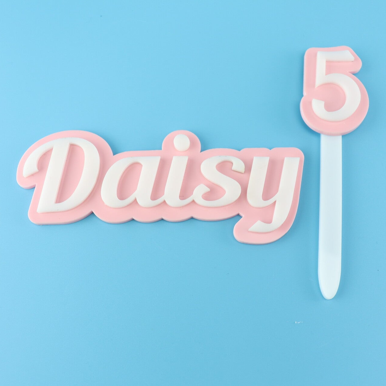 Personalised Name and Age Topper Charm