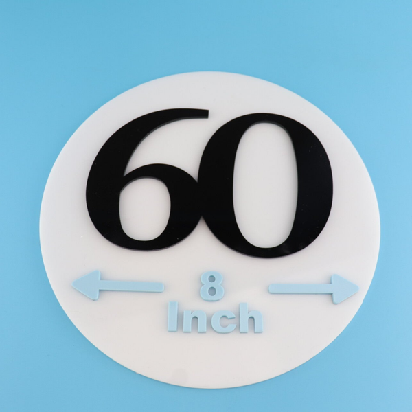 Cake charm numbers 150mm width