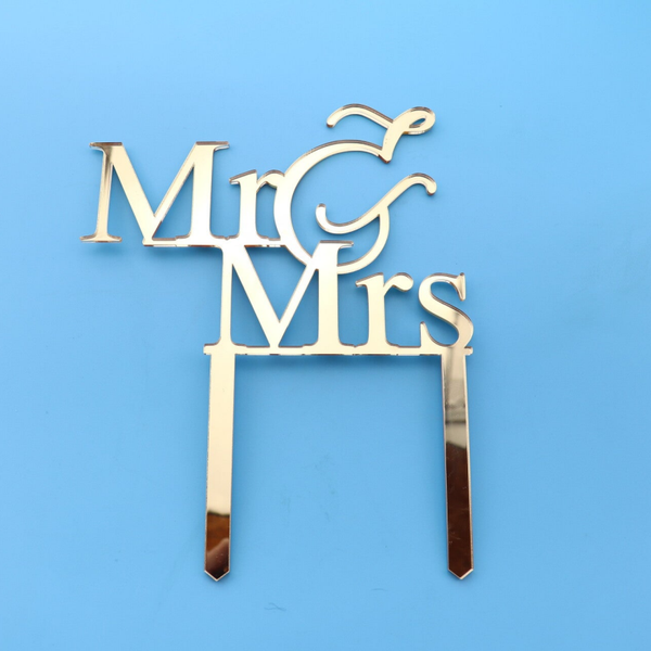 Mr and Mrs Cake Topper Luxury Size