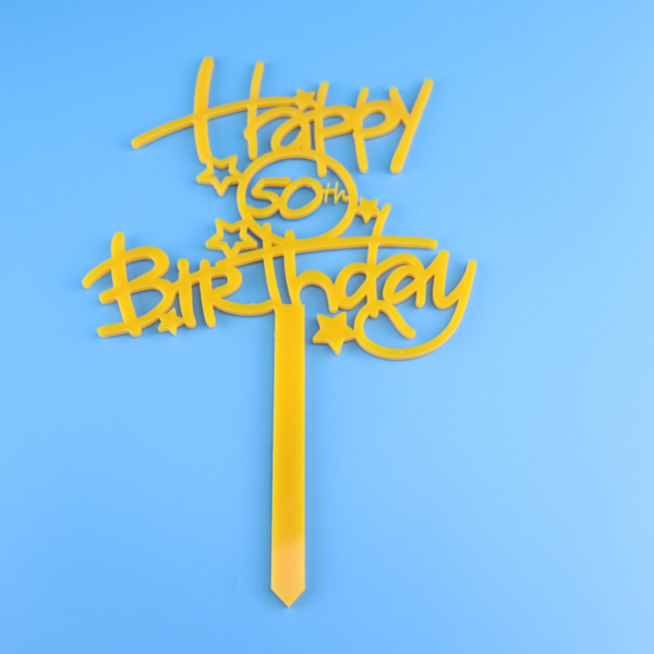Personalised Age Happy birthday Cake Topper