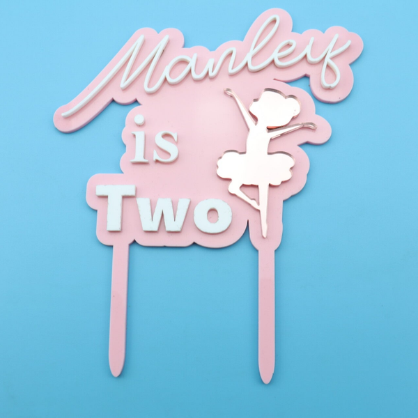Ballerina cake Topper Name/Age