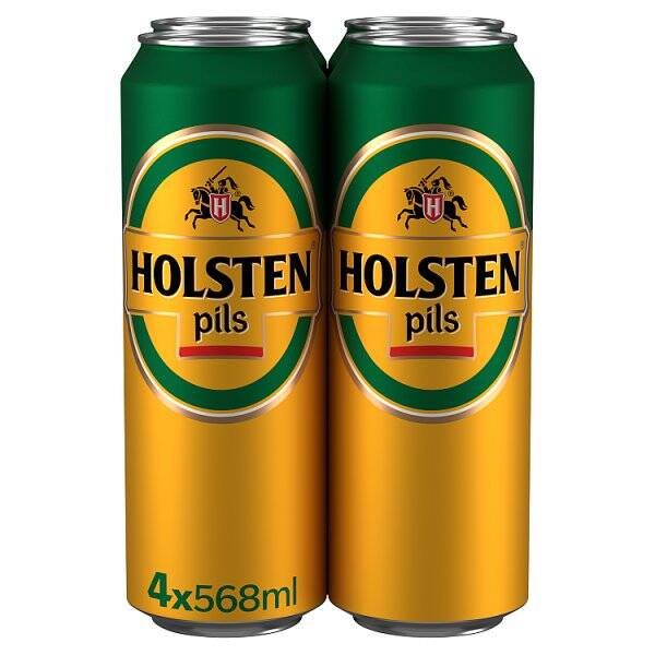 Holsten Pils Lager Beer 4 x 568ml Cans