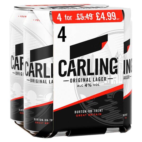 Carling Original Lager 4 x 440ml