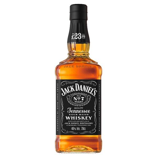 Jack Daniel's Tennessee Whiskey 70cL £23.99 PMP