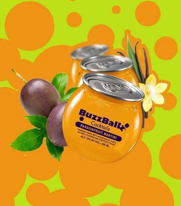 BuzzBallz Passionfruit Martini Cocktails 200ml