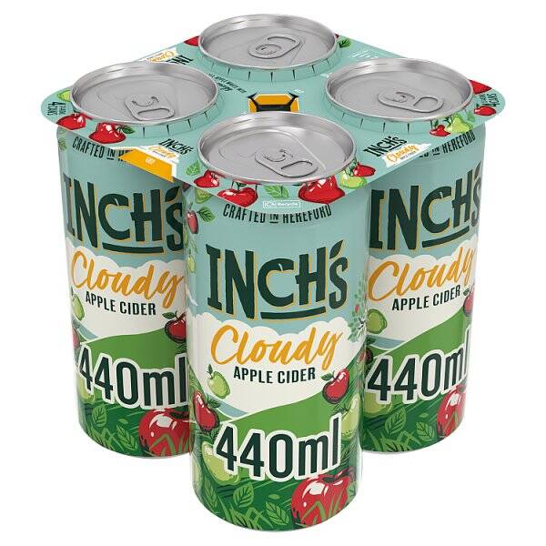 Inch's Cloudy Apple Cider Cans 4 x 440ml