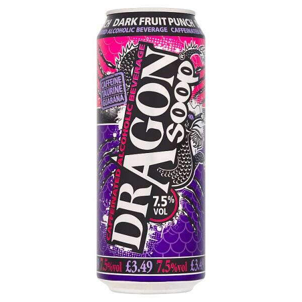 Dragon Soop Dark Fruit Punch Caffeinated Alcoholic Beverage 500ml