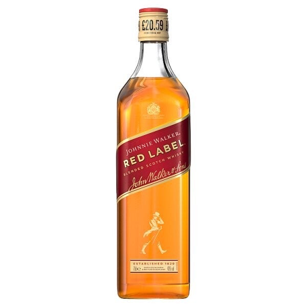 Johnnie Walker Red Label Blended Scotch Whisky 40% vol 70cl PMP £20.59