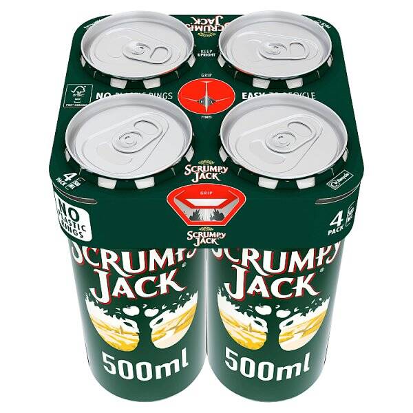 Scrumpy Jack Premium British Cider 6.0% Multipack Cans 4x500ml