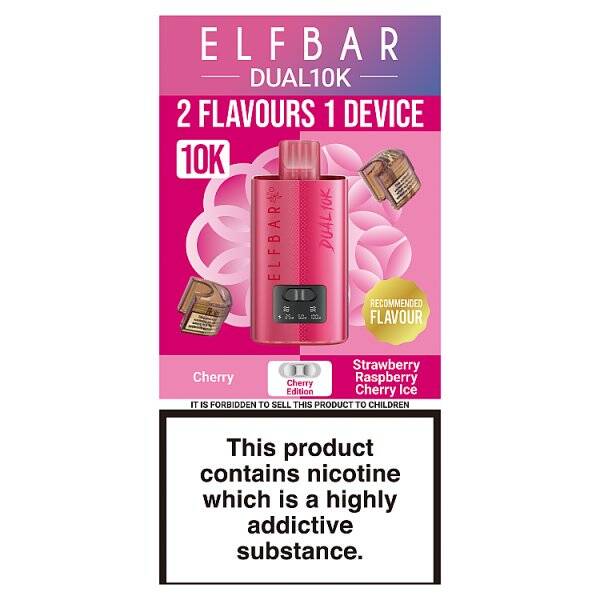 Elfbar Dual 10K 2 Flavours 1 Device Cherry Edition