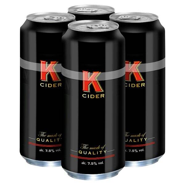 K Cider Cans 4 x 500ml