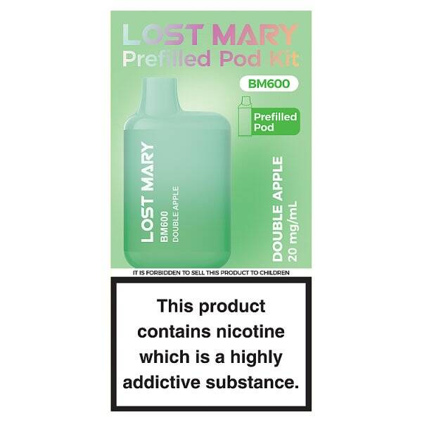 Lost Mary BM600 Double Apple Prefilled Pod Kit 20mg/ml
