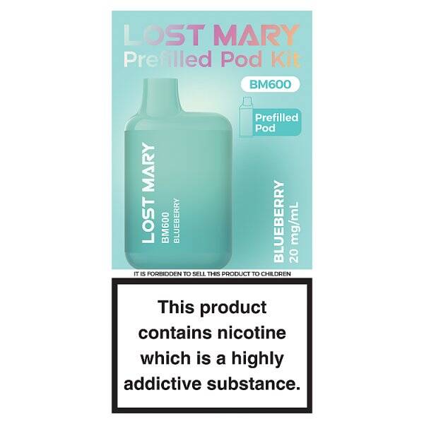 Lost Mary BM600 Blueberry Prefilled Pod Kit 20mg/ml