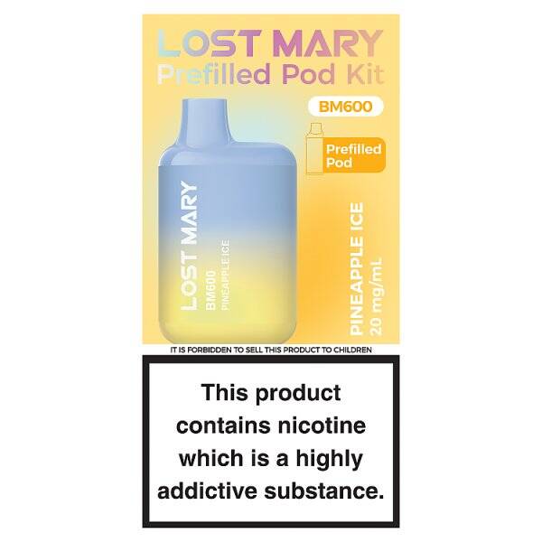 Lost Mary BM600 Pineapple Ice Prefilled Pod Kit 20mg/ml