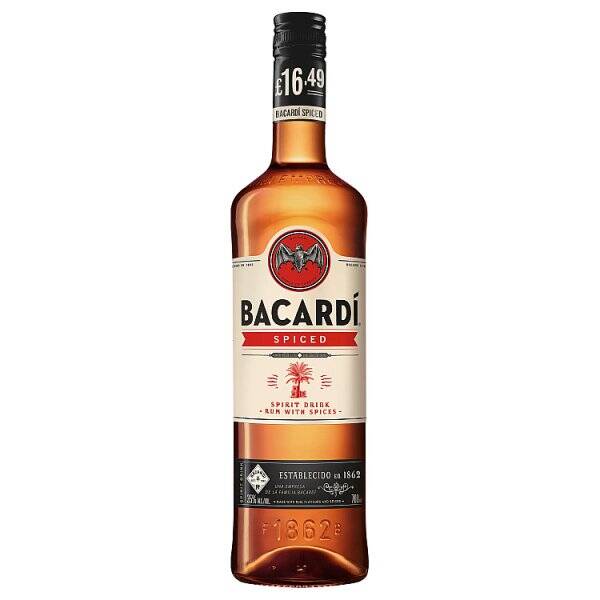 BACARDÍ Spiced Premium Rum Spirit Drink, 70cl
