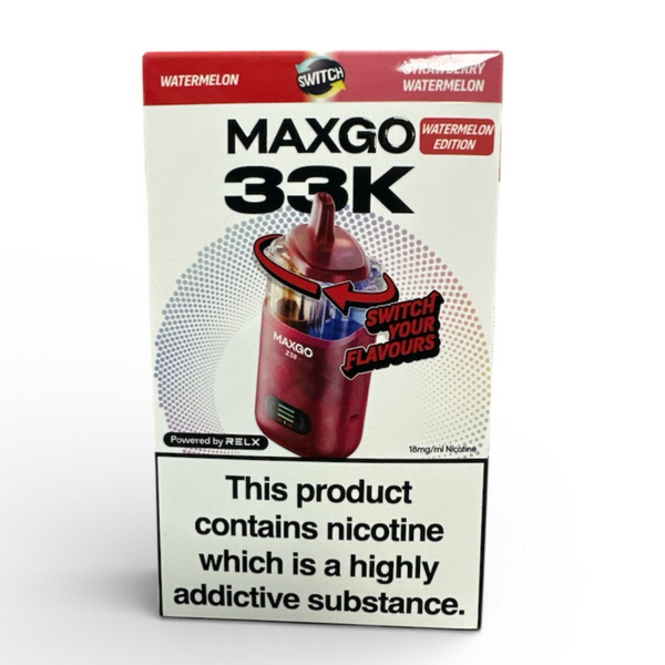 RELX Maxgo Combo 33K Prefilled Vape Kit     maxgo 33k    Watermelon & Strawberry Watermelon