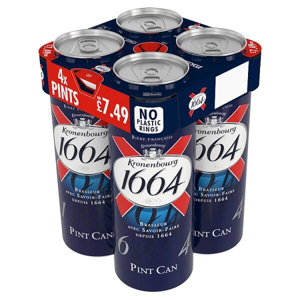 Kronenbourg 1664 4 x 568ml Pint Cans