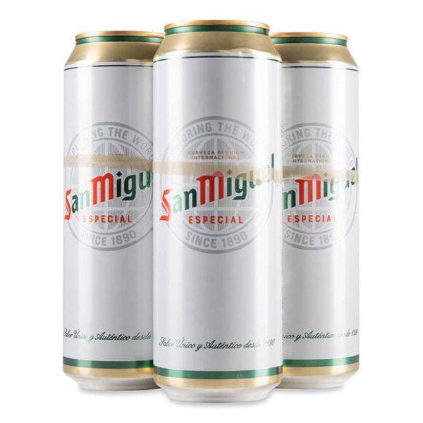 San Miguel Premium Lager Beer 4 x 568ml Pint Cans