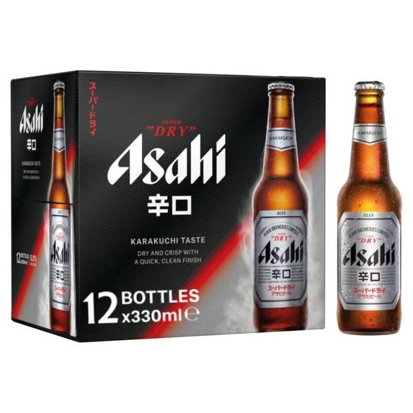 Asahi Super Dry Lager Beer 12X330ml
