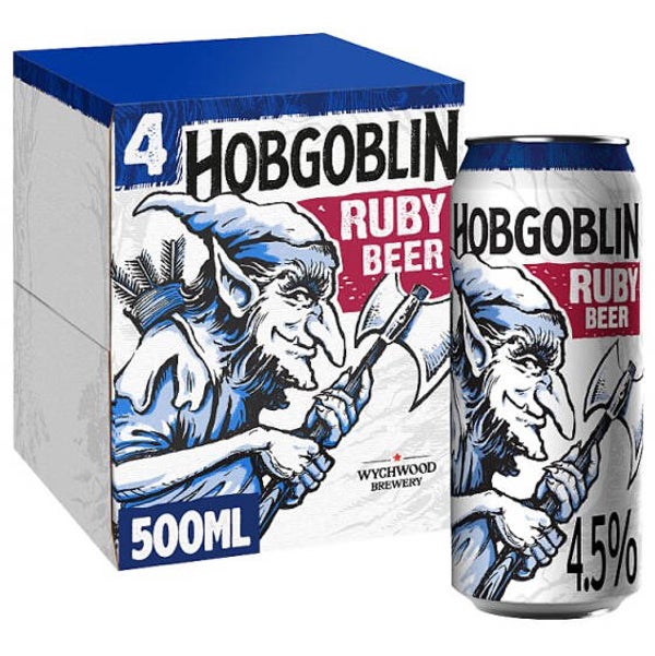 Hobgoblin Ruby Ale Beer 4 x 500ml Cans