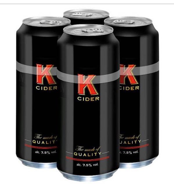 K Cider Cans 4 x 500ml