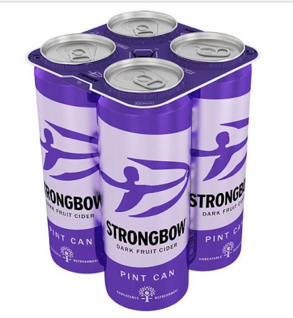 Strongbow Dark Fruit Cider Can 4x568ml Pint