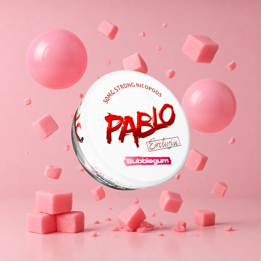 Pablo Bubblegum   50mg Strong Nicopods 20 x 12g