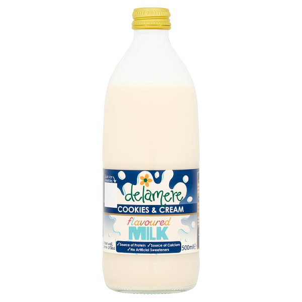 Delamere Cookies & Cream Flavoured Milk 500ml