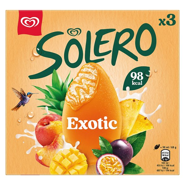 Solero Ice Cream Sticks Exotic 3x 90 ml