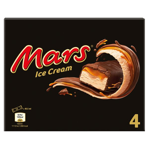 Mars Chocolate Caramel Ice Cream Bars 4x40g