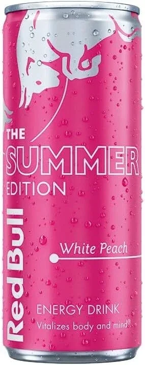 Red Bull Energy Drink Peach Edition White Peach