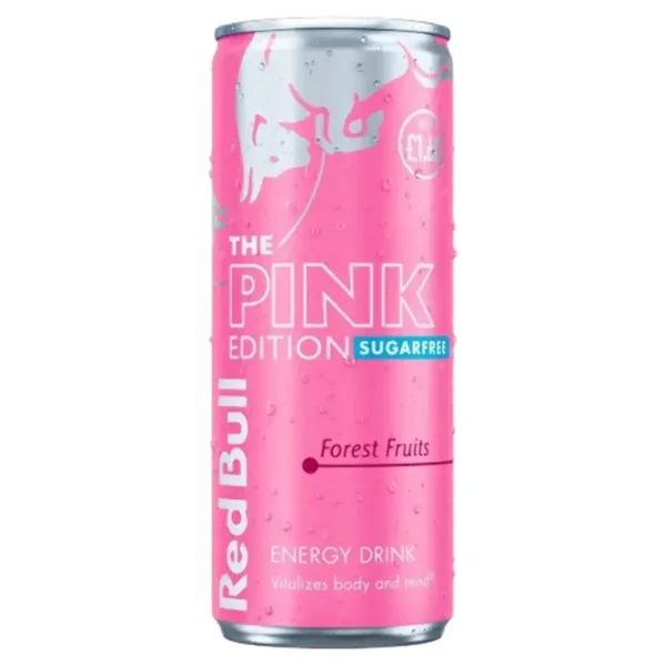 Red Bull Energy Drink Sugar Free Pink Edition 250ml