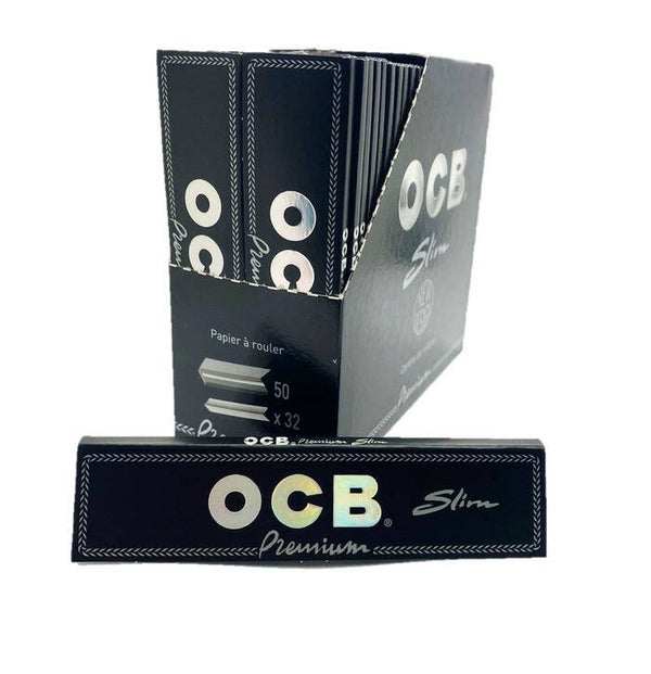 OCB Premium Slim Black Rolling Papers