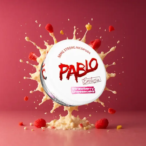 Pablo Strawberry Cheesecake 50mg Strong Nicopods 20 x 12g
