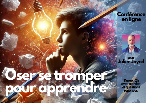 Conférence en ligne "Oser se tromper pour apprendre"