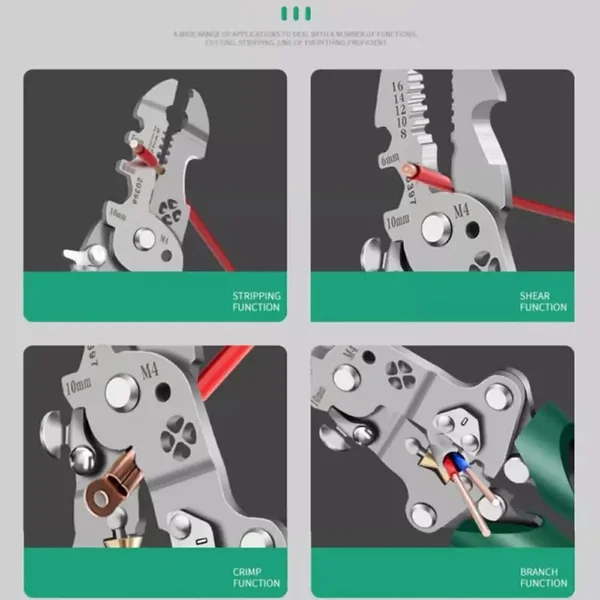 Multifunktionszange, robust, vielfältige Funktion, handlich & fein