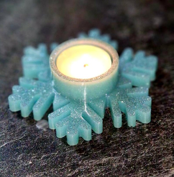 Teelichthalter Schneeflocke