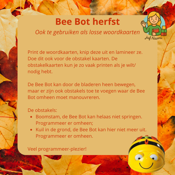 Herfst | Woord- en Bee Bot kaarten