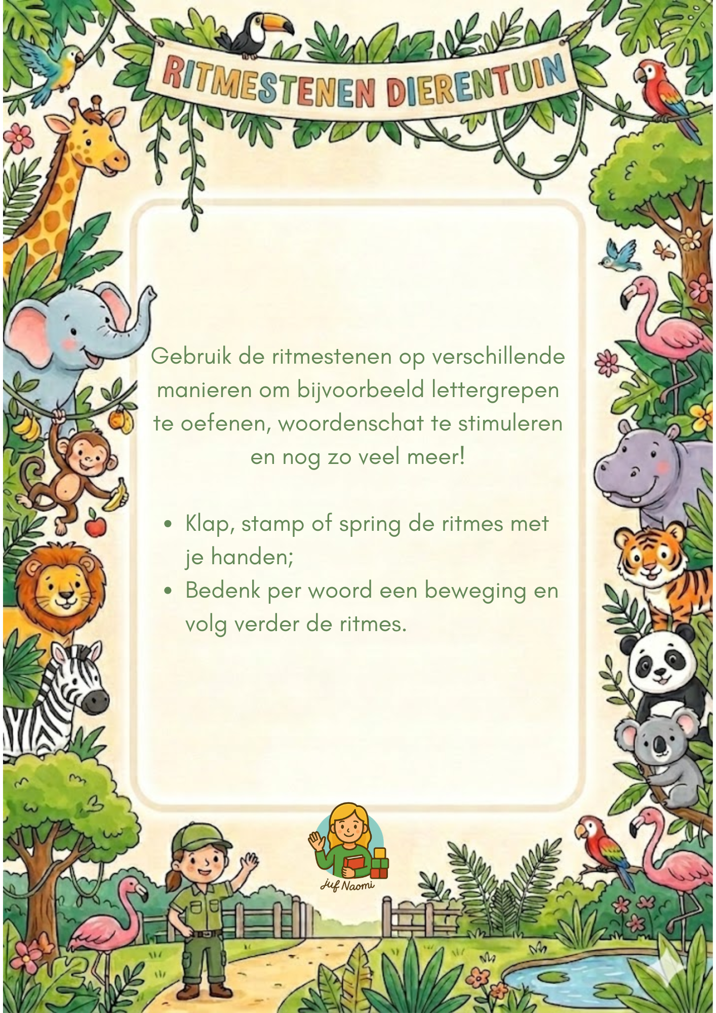 Dierentuin | ritmestenen
