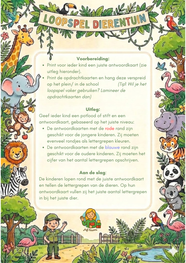 Dierentuin | loopspel